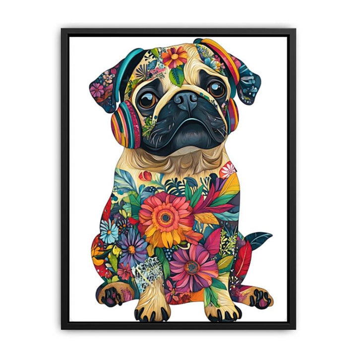 Whimsical Pug  Painting