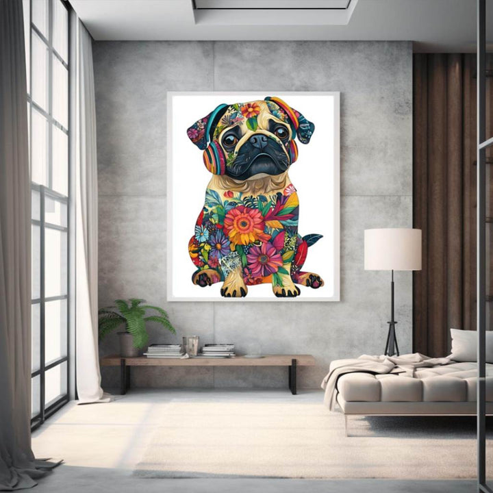 Whimsical Pug 