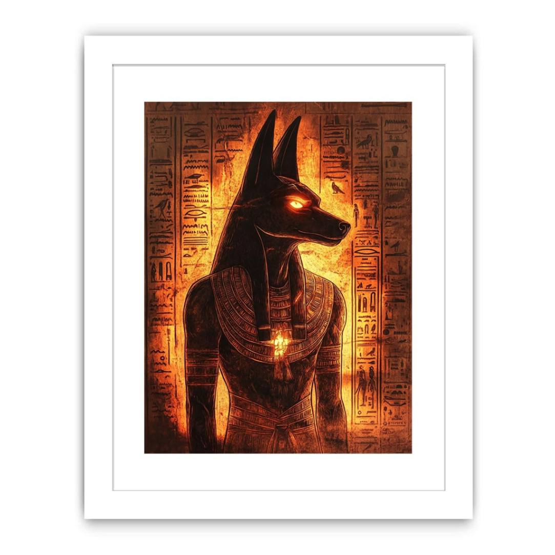 Egyptian Anubis lighted Streched canvas