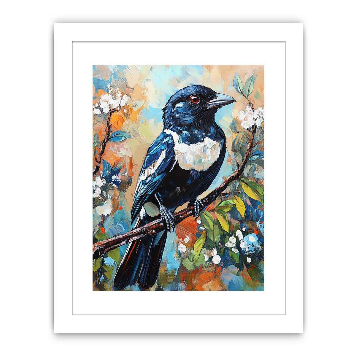 Magpie Poster Australian Magpie – Canvas Art Prints