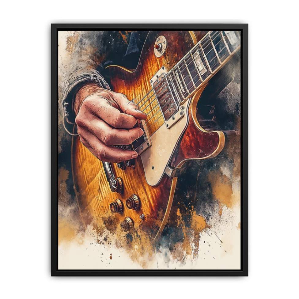 Guitar Playing  Painting