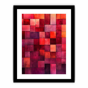 Purple Blocks  Art Print