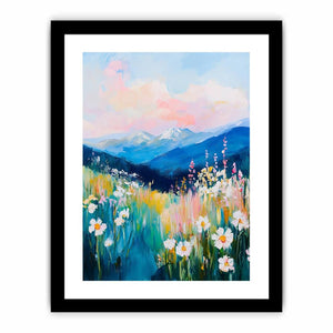 Pasterl landscape  Art Print