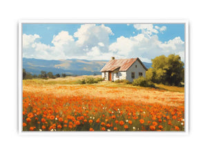 Poppies Landscape Framed Print