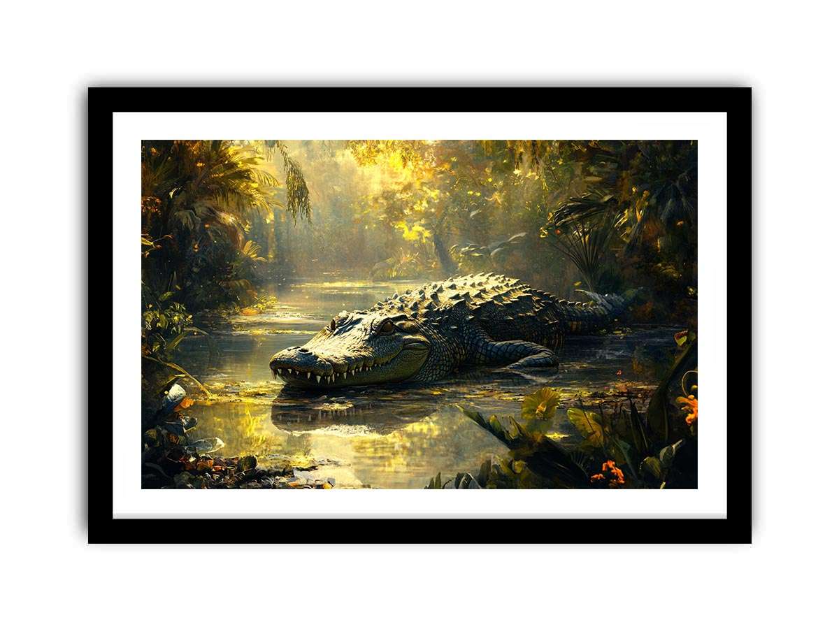 Freshwater Crocodile  Art Print