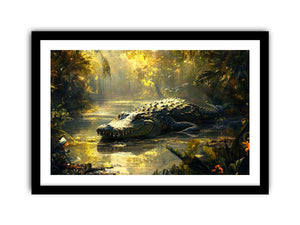 Freshwater Crocodile  Art Print