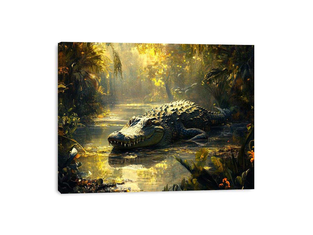 Freshwater Crocodile Canvas Print
