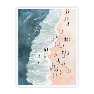 Beachgoer Framed Print