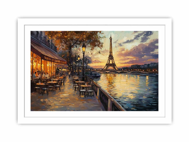 Paris riverside Streched canvas