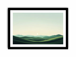 Green landscape  Art Print