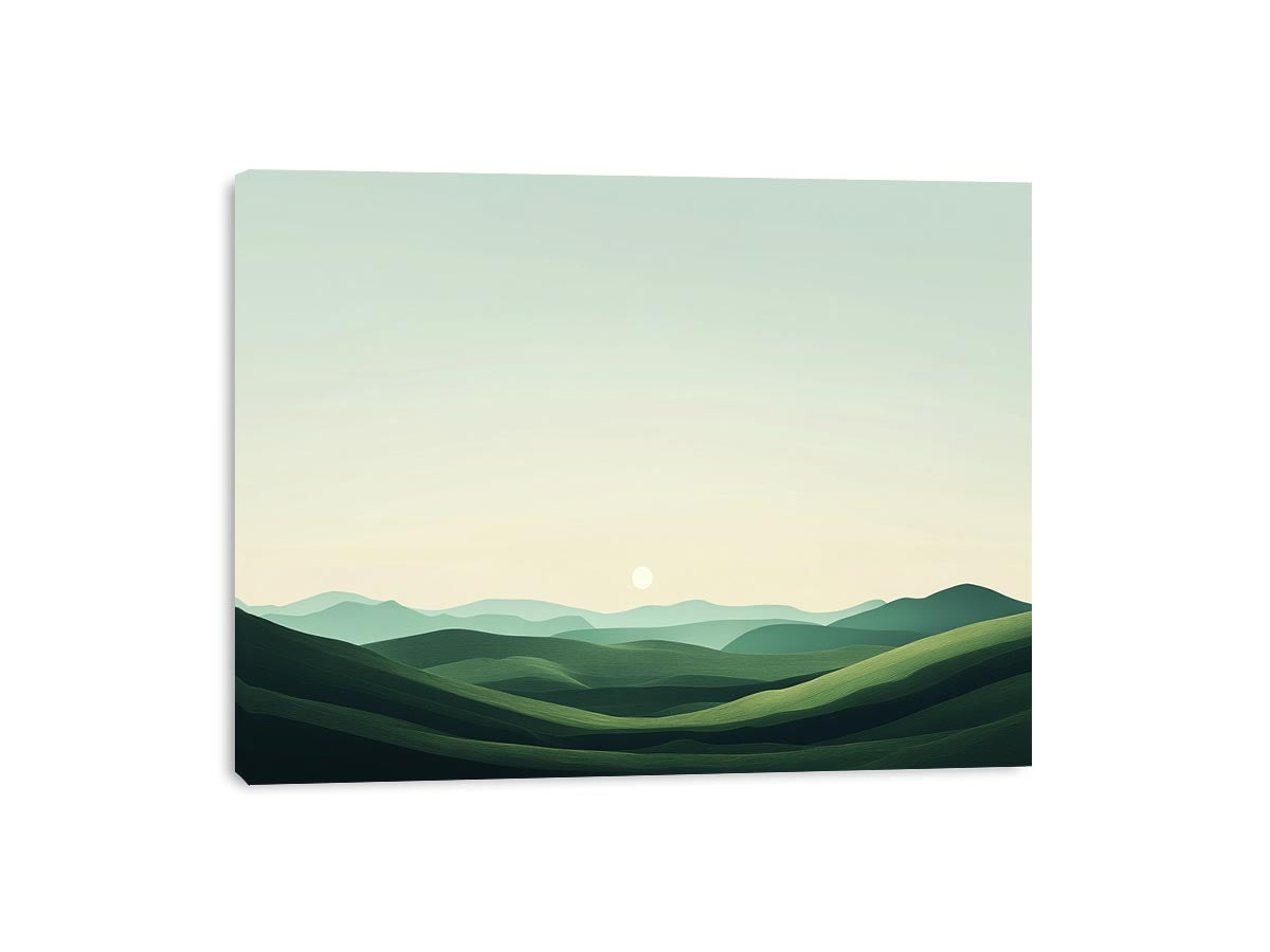 Green landscape Canvas Print