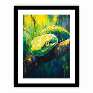 Green Tree Python  Art Print