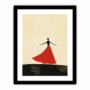 She danced  Art Print