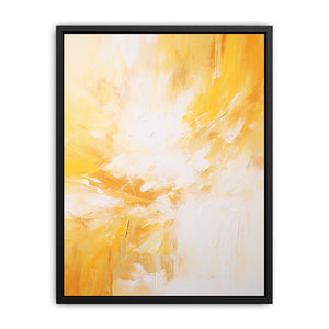 yellow white Abstract  Painting