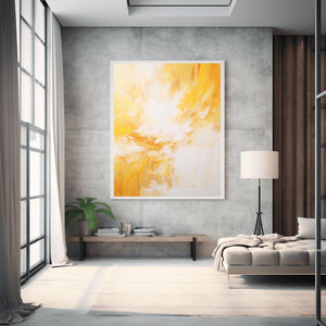 yellow white Abstract 