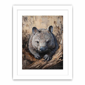 Wombat Streched canvas