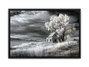 monochrome Barn  Painting