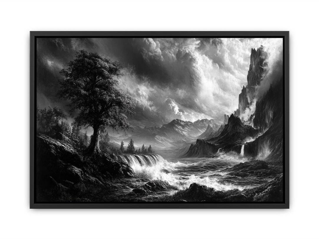 Monochrome Landscape  Painting