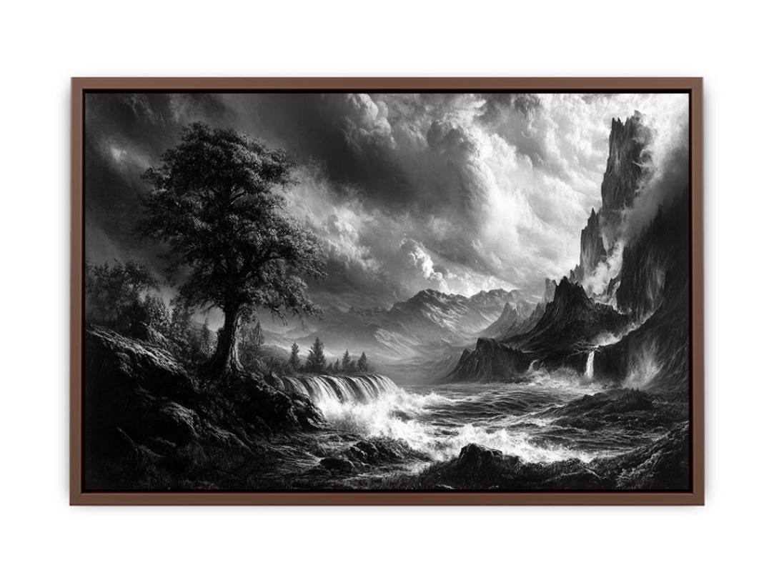 Monochrome Landscape  Poster