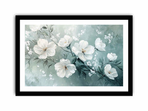 Flourish in White  Art Print