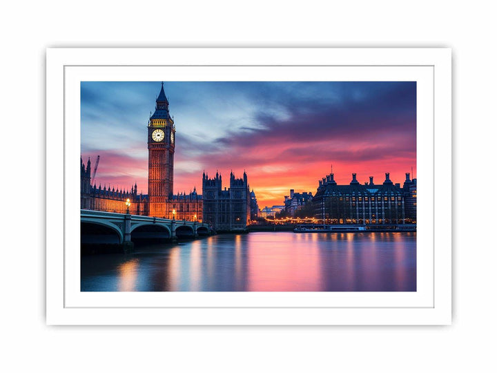 London Lights Streched canvas