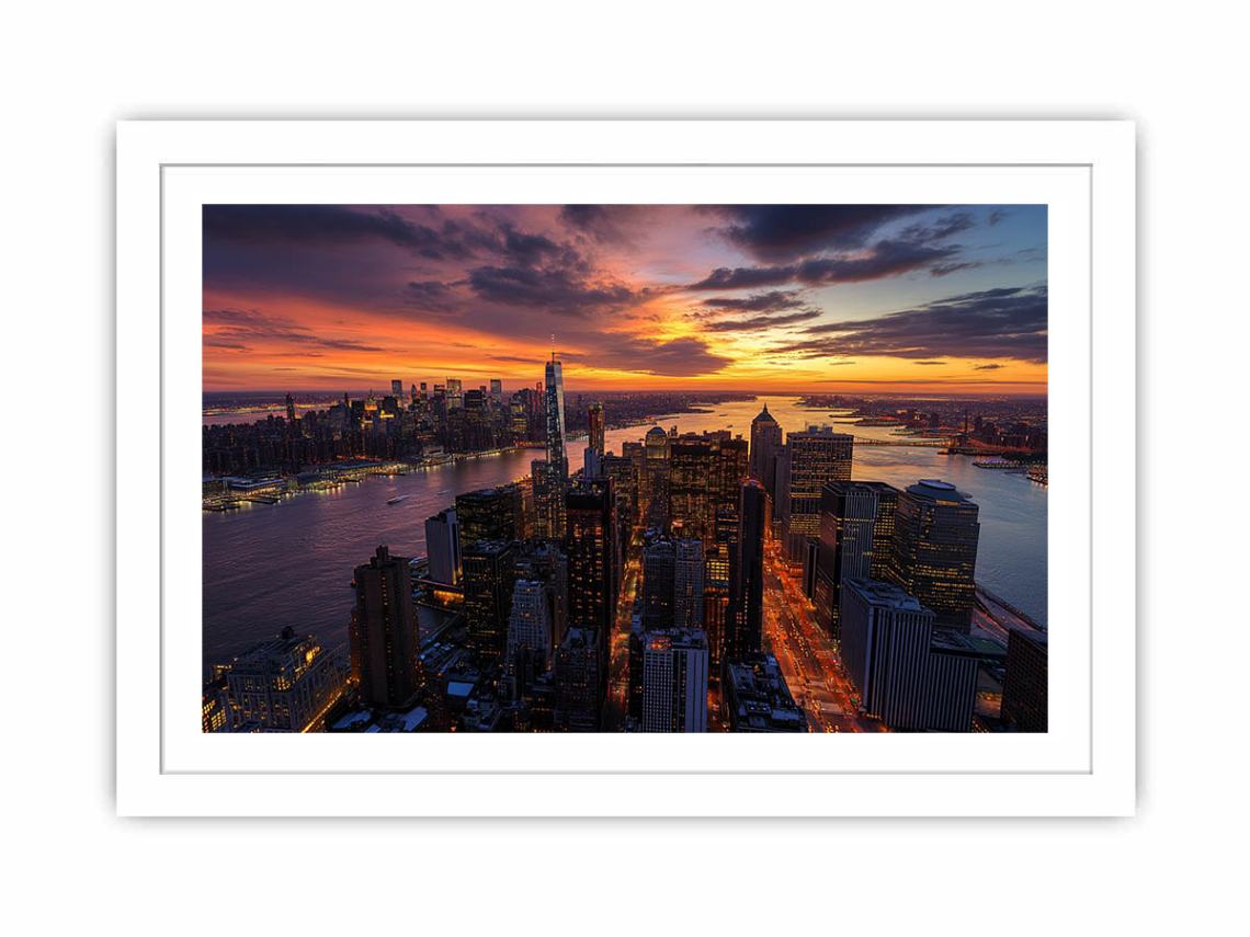 Lower Manhattan Streched canvas