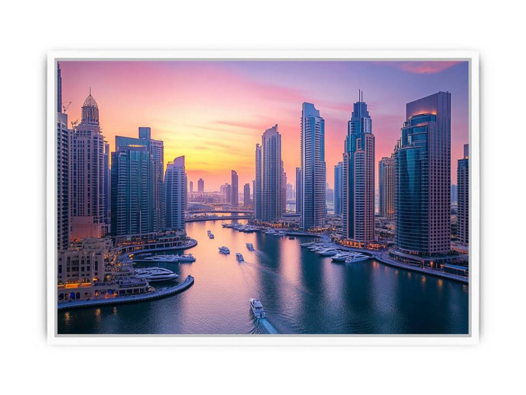 Dubai Mirage Framed Print