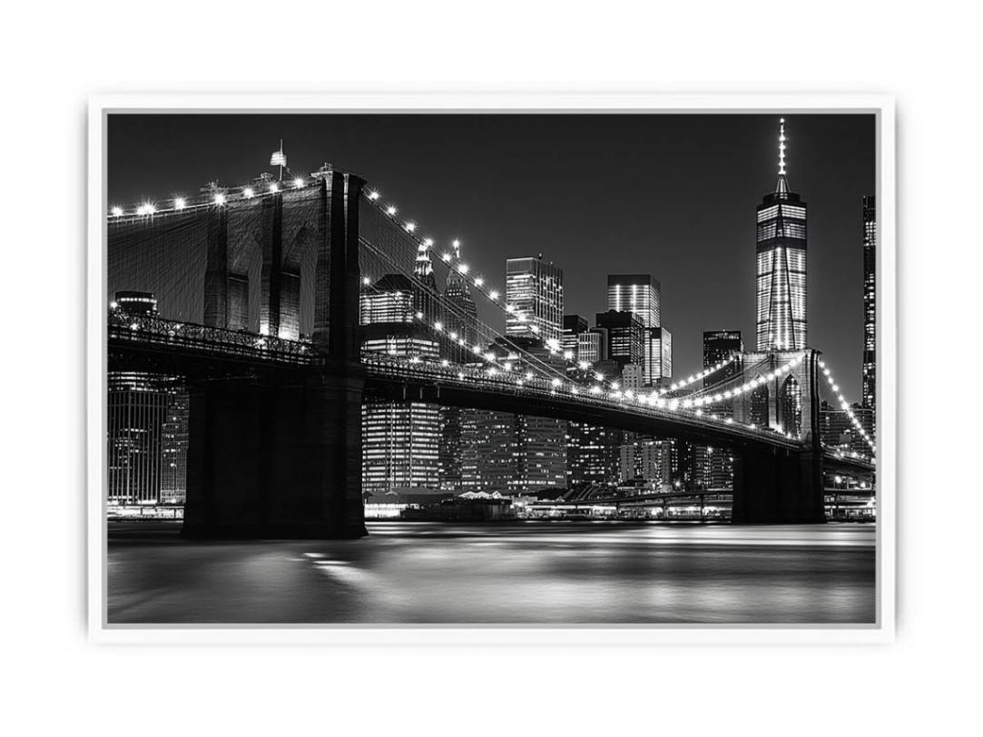New York Black & white  Framed Print