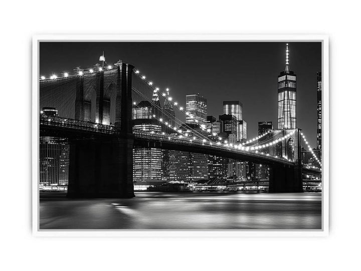 New York Black & white  Framed Print