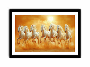 Seven Horses  Art Print
