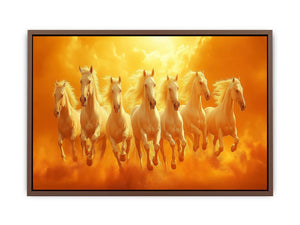 seven Horses Painting  Poster