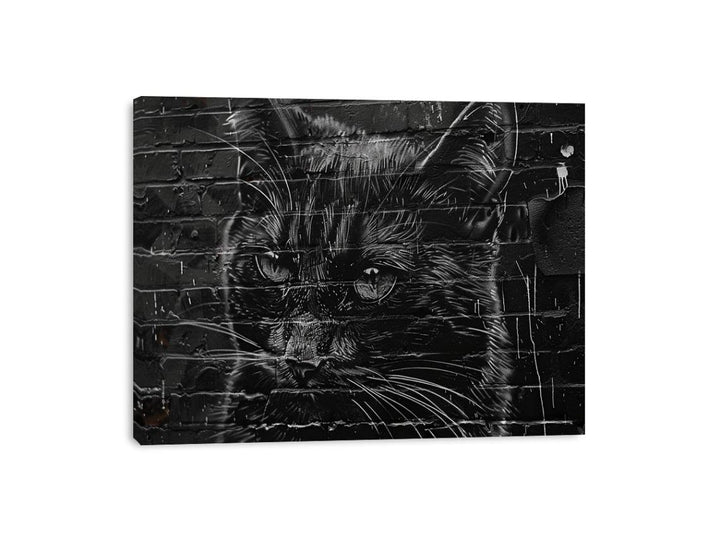 Graffiti Cat Canvas Print