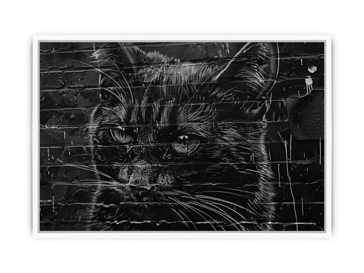 Graffiti Cat Framed Print