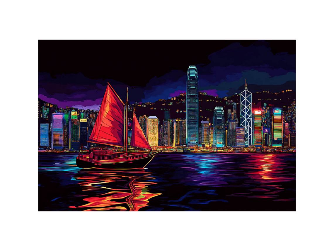 Hongkong In Night
