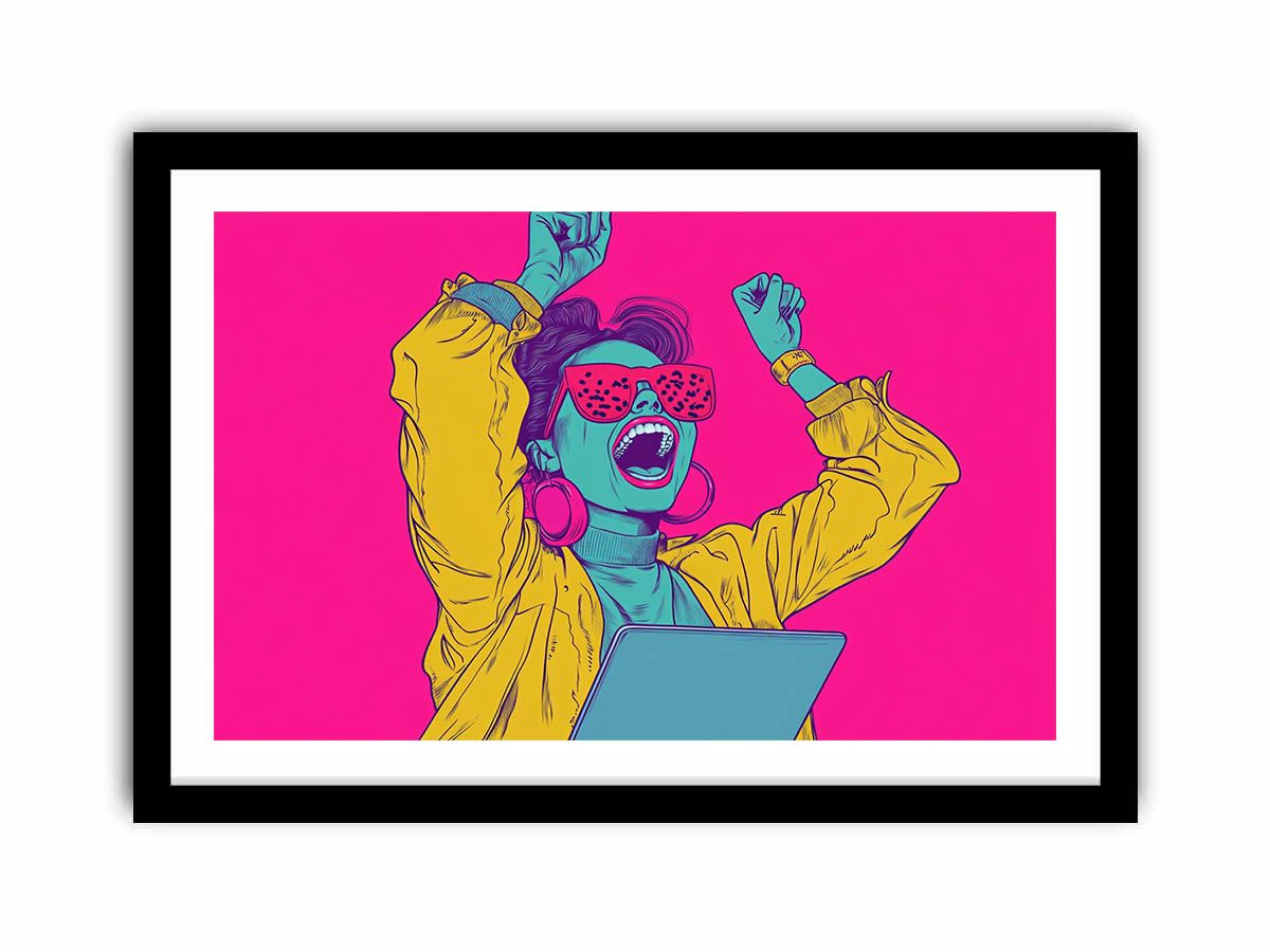 Vivid Vixens  Art Print