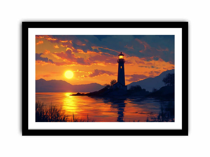 Harbor Glow  Art Print