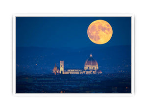 Moon Over Florance  Framed Print