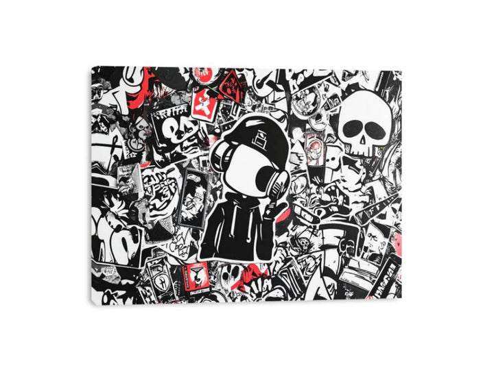 Graffiti Characters Canvas Print