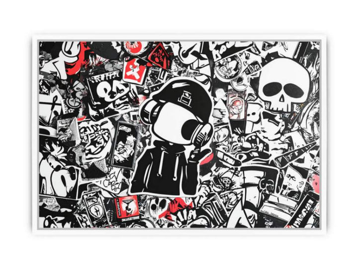 Graffiti Characters Framed Print