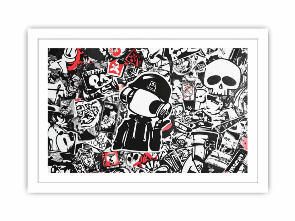 Graffiti Characters Streched canvas