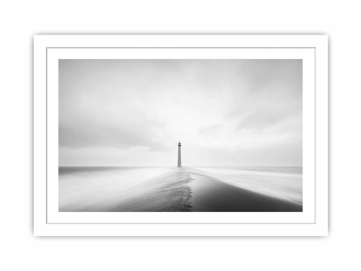 Lighthouse Monochrome Streched canvas