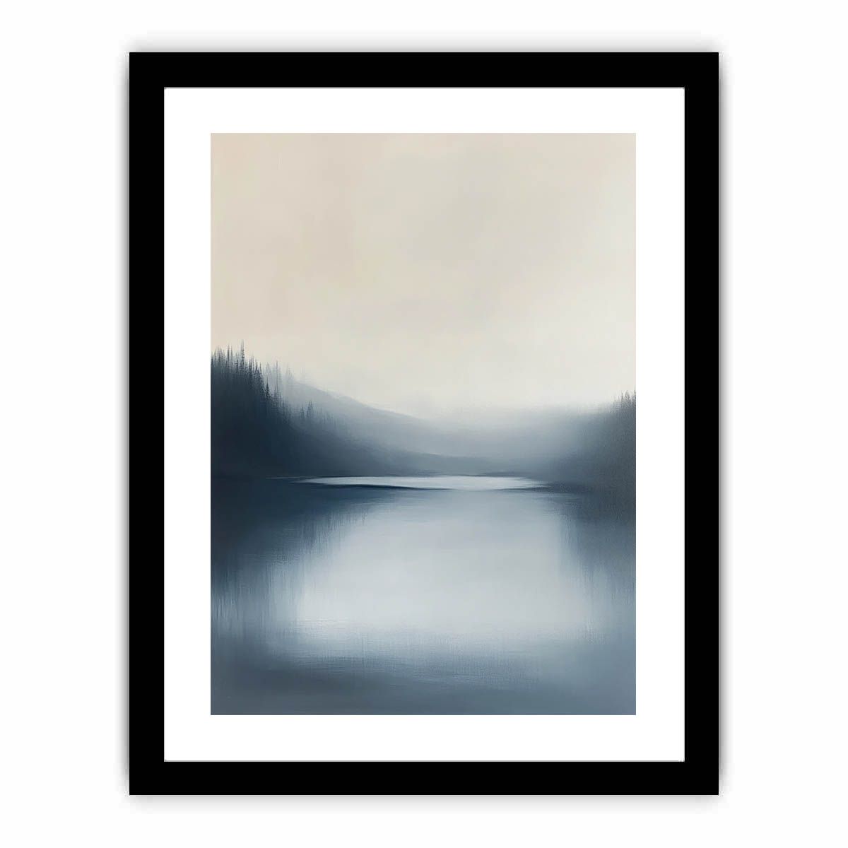 Minimalist Lake  Art Print