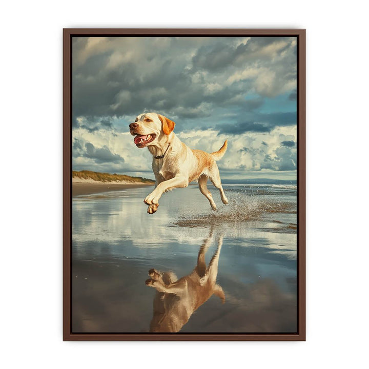 Sandy Paws At Dusk  Poster