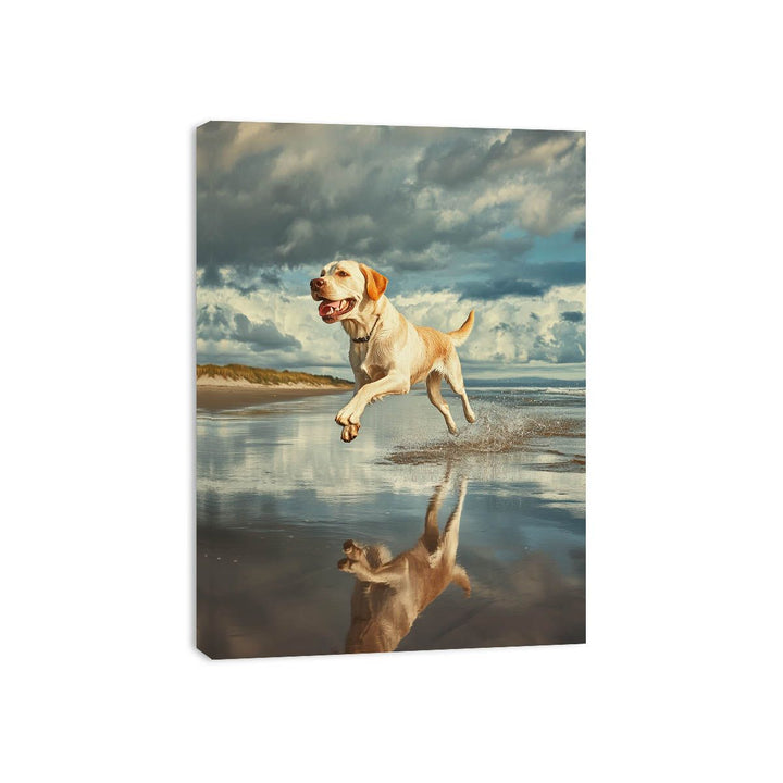 Sandy Paws At Dusk Canvas Print