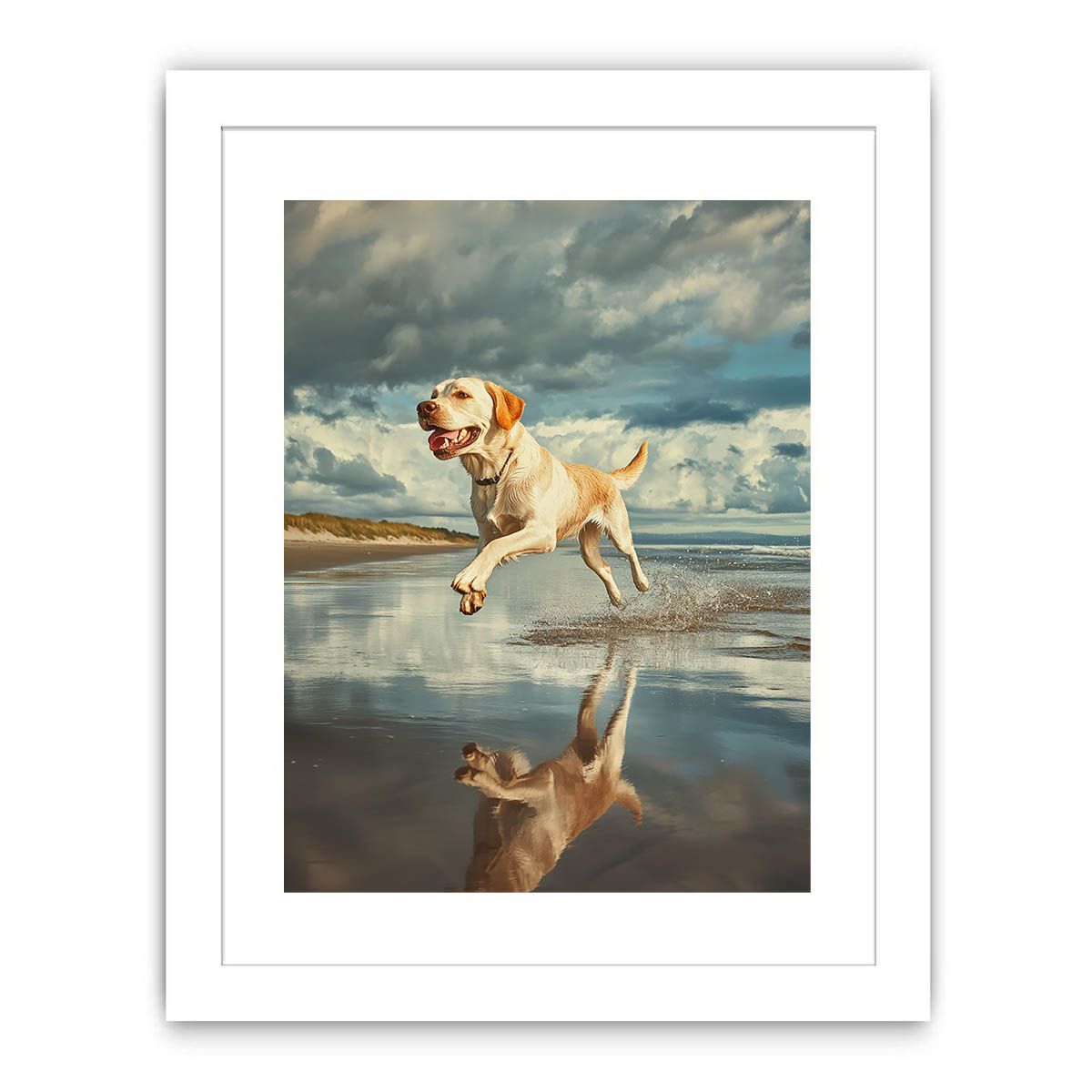 Sandy Paws At Dusk Streched canvas