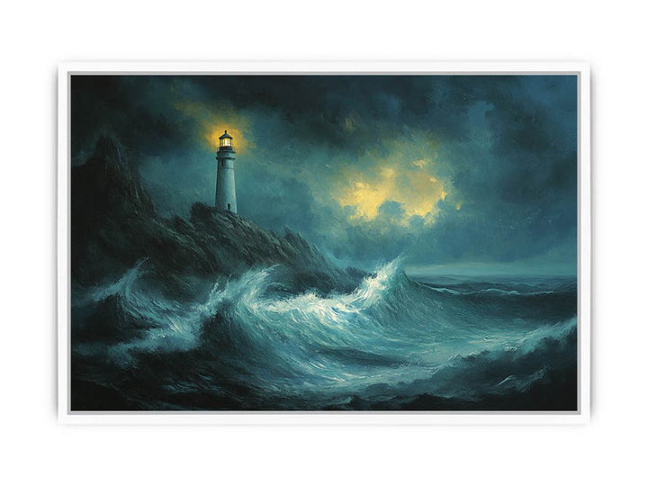 Moonlit Watchtower Framed Print