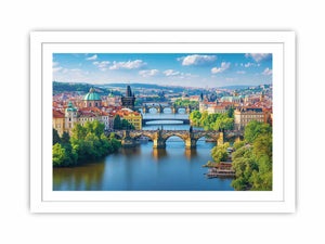 Prague Cityscape Streched canvas