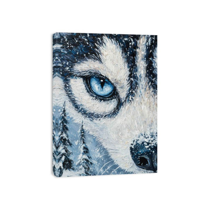 Blue Eyes Husky Canvas Print
