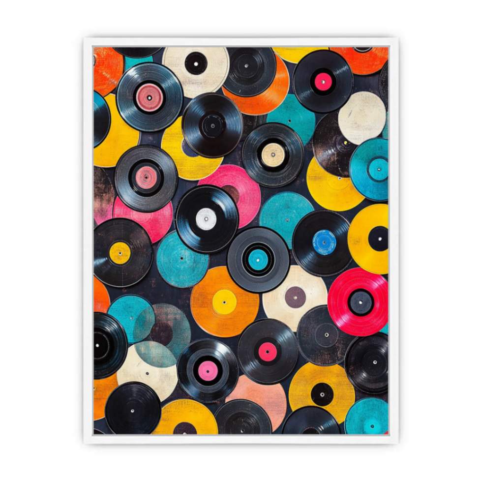 Records Framed Print