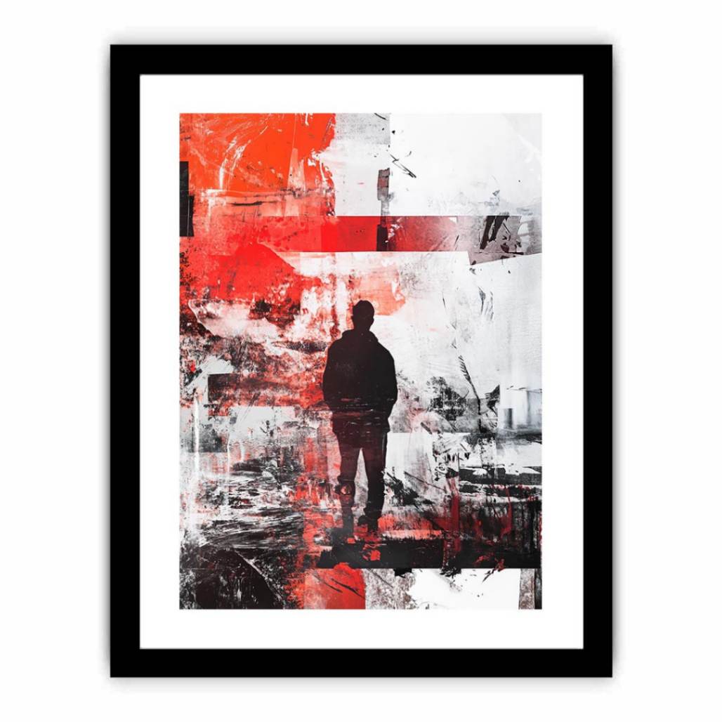 Man Modern Graffiti  Art Print